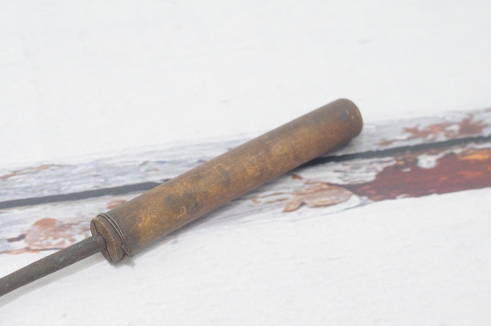 Antique Soldering Irons Copper Head, Wood Handle, Blacksmith Tool Primitive Tool