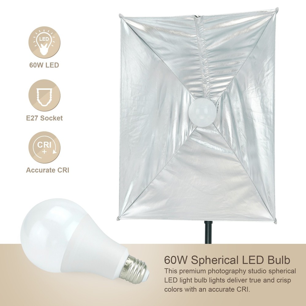 LINCO 3 Color 2 Softbox Lighting Kit 27x20in Photo Studio Continuous Lighting