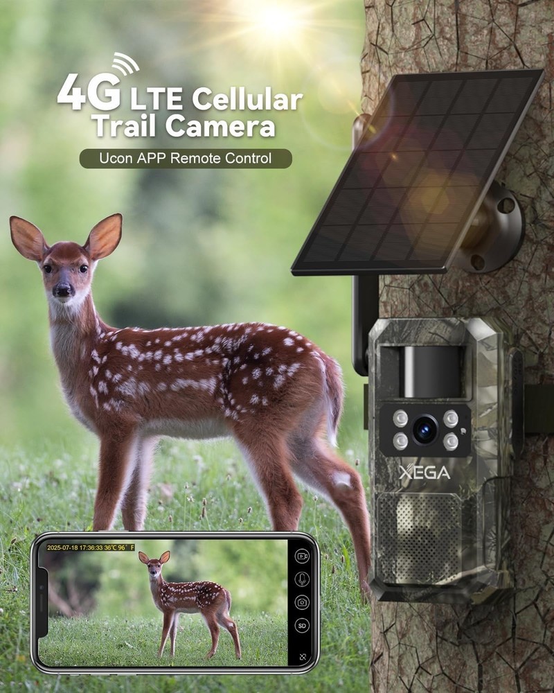 Advanced 4G Trail Camera with No Glow Night Vision & Flexible Storage