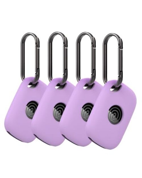 4 Pack Case for Tile by Life360 Pro (2024) Bluetooth Tracker,Soft Purple