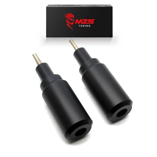 Motorcycle Frame Sliders, Falling Crash Protector Guards No Cut Kits Black