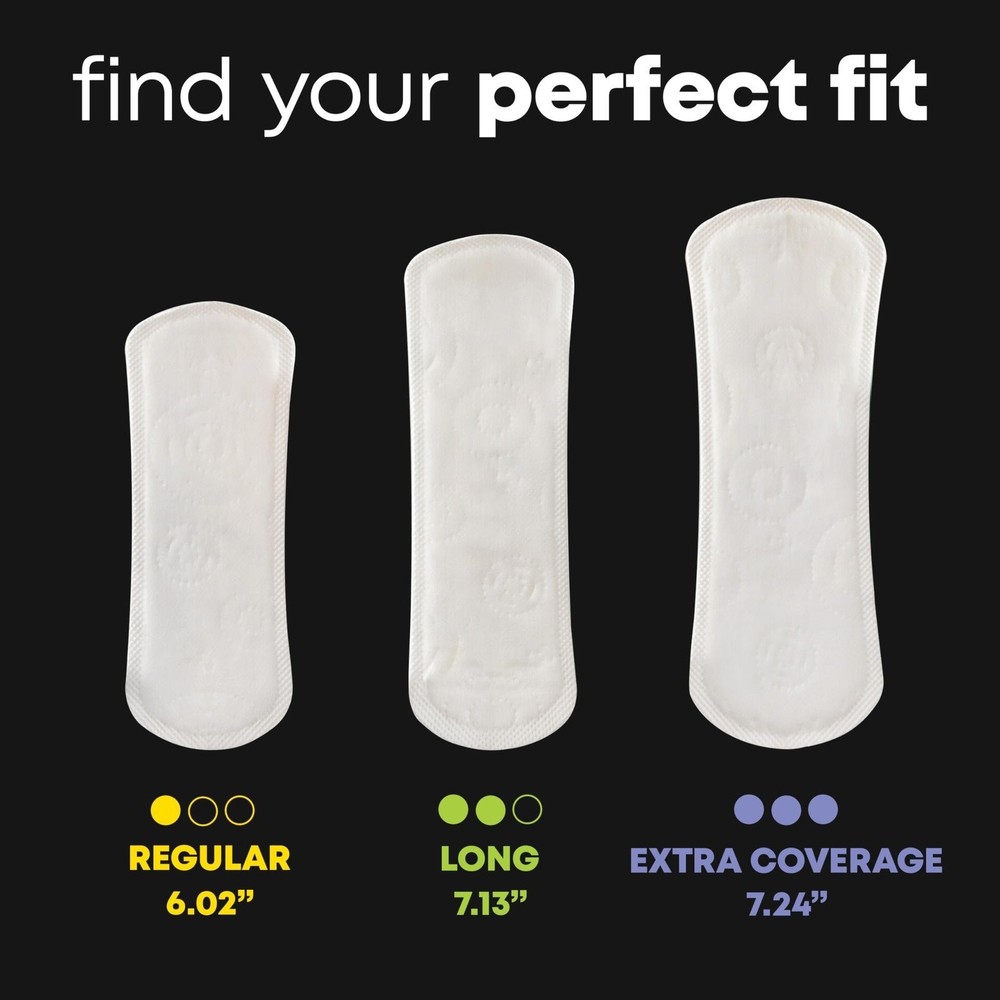 U by Kotex Panty Liners, Clean & Secure, Light Absorbency, Extra Coverage, 80...