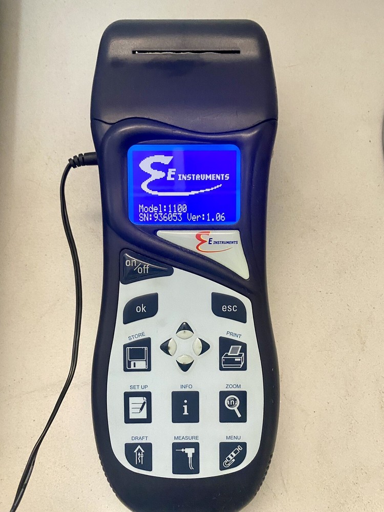 E-Instruments Model 1100 Portable Kit Analyzer O2/CO