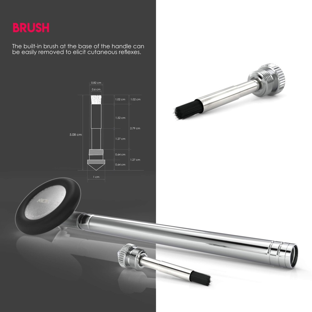 MDF Instruments, Babinski Telescoping 2.0® Neurological Reflex Hammer with Bu...