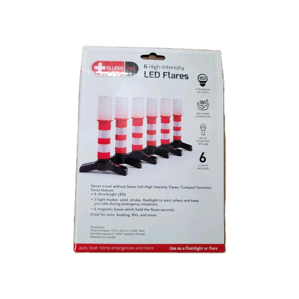 6 High-Intensity LED Flares