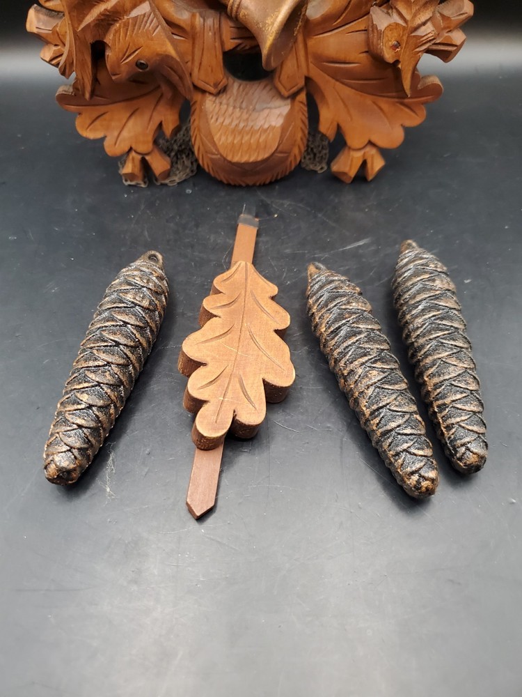 Vintage Hand-Carved Black Forest Cuckoo Clock Untested