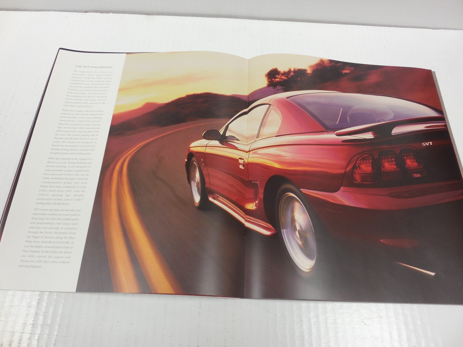 1996 Mustang Cobra SVT,Ford Dealership Showroom Catalog Sales Brochure
