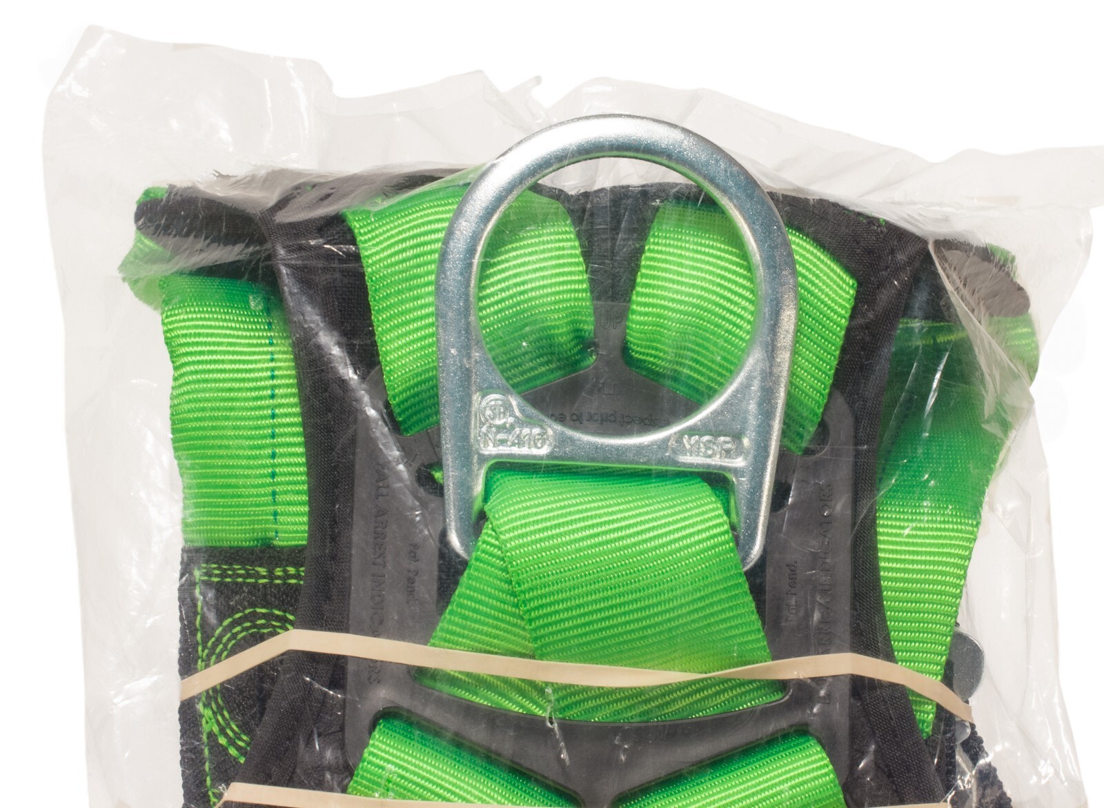 Miller Revolution Harness XS Green Python Webbing Quick Connect Leg Buckles