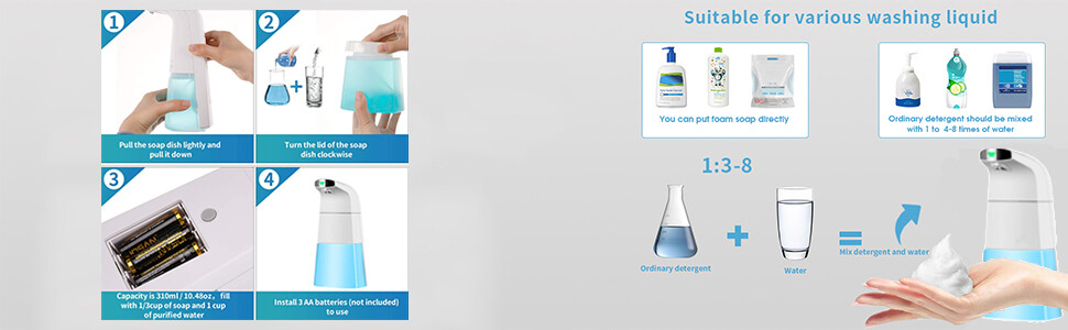 Safex Auto Sensor Soap Dispenser - 310 ML (2 Pack)