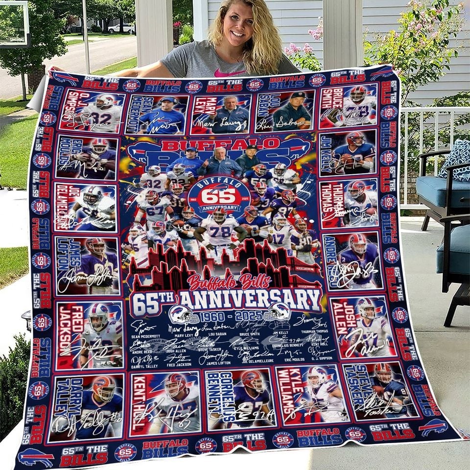 Bills 65th Anniversary Blanket