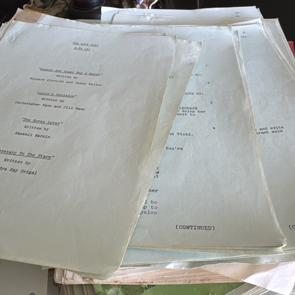 “THE LOVE BOAT” show script K-80