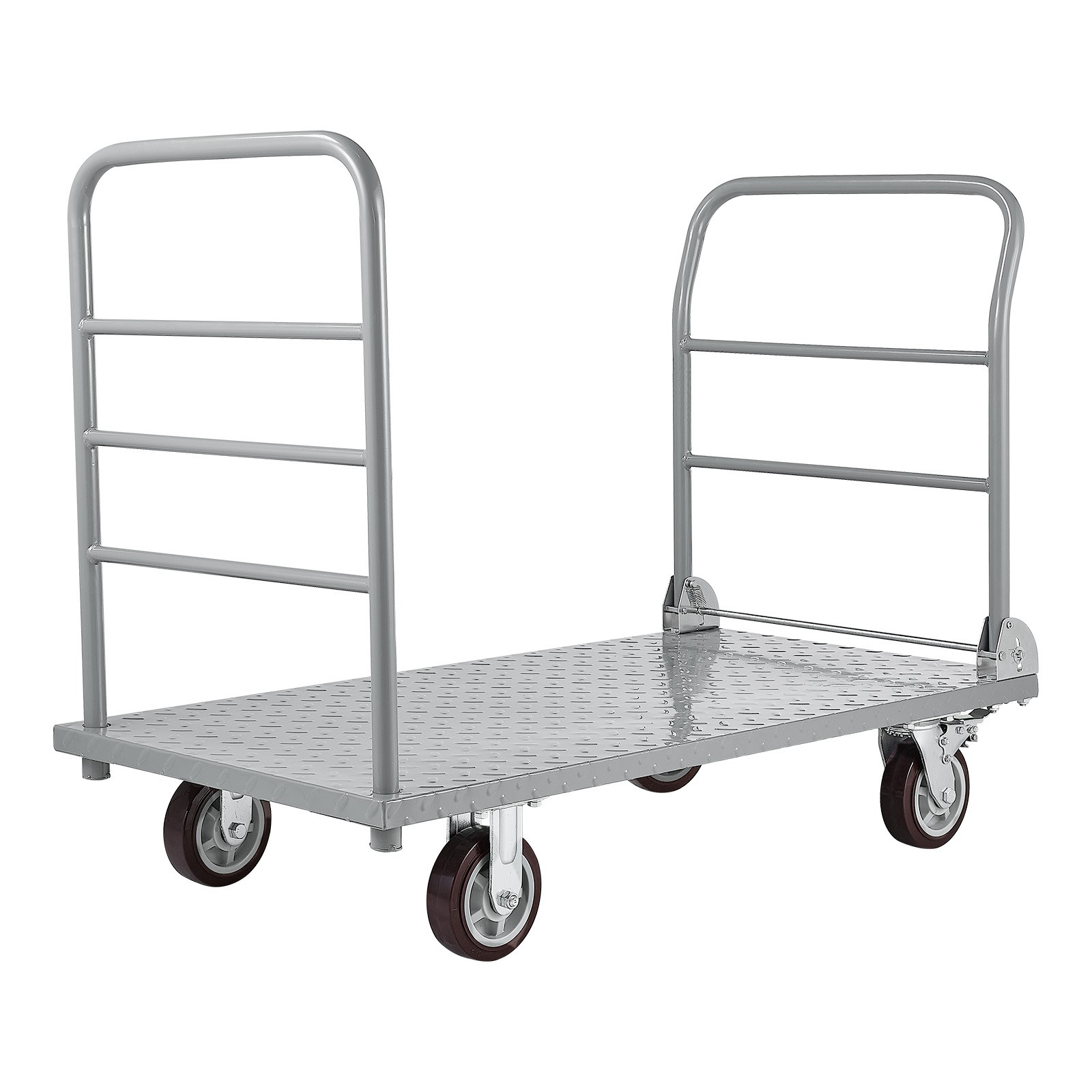Uimoso Heavy Duty Foldable Platform Cart, 2650 lbs Capacity with Wheels
