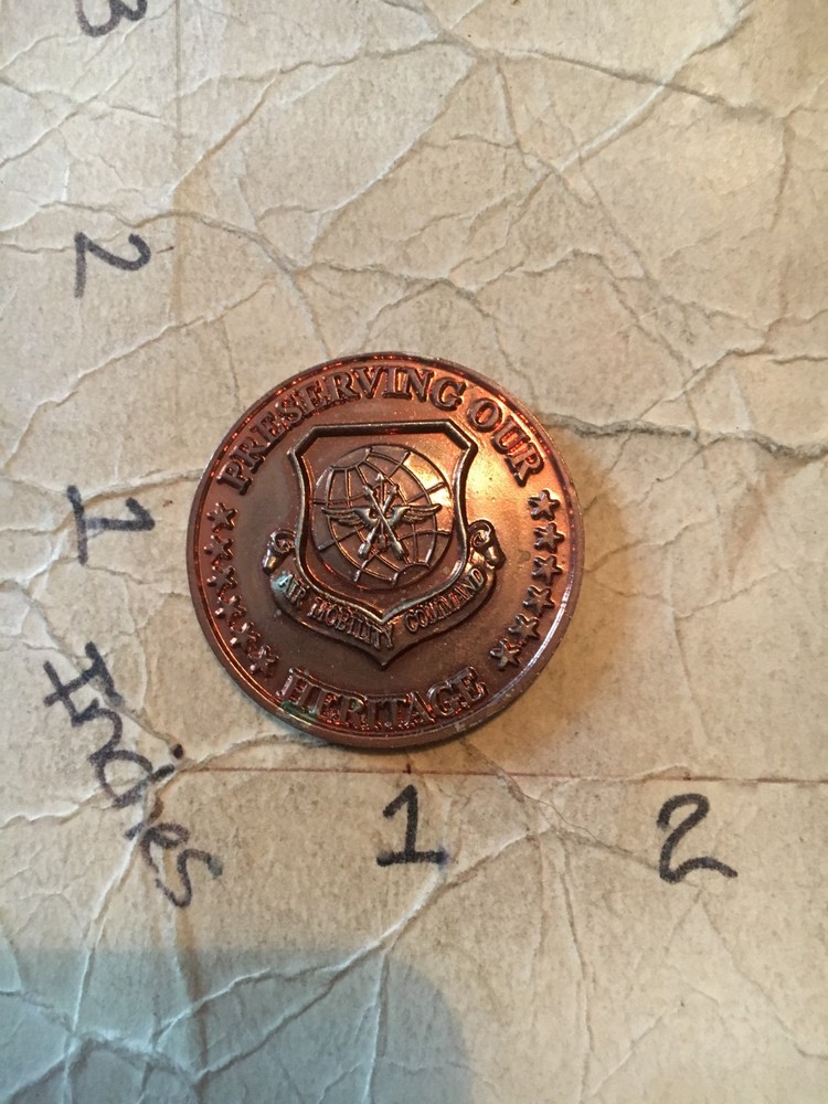 USAF Air Mobility Command Museum engravable Challenge Coin 9/9/25