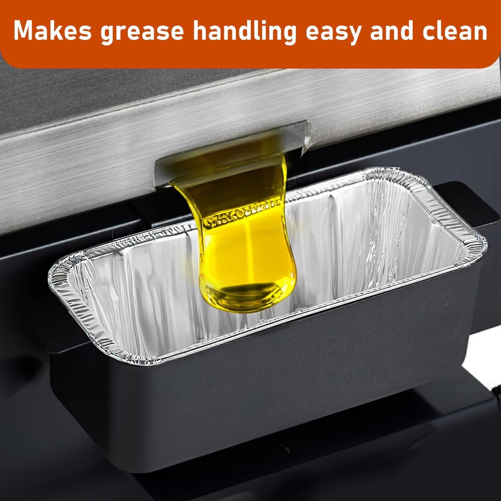 Whaleme Grease Cup Liners Compatible with Blackstone Griddle 30 Pack, silver