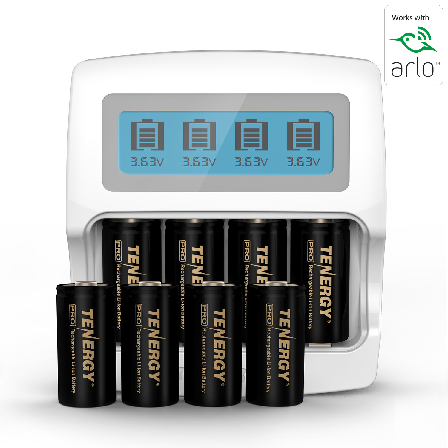 PREMIUM Arlo Camera Rechargeable Battery & Charger Kits - RCR123A Li-ion