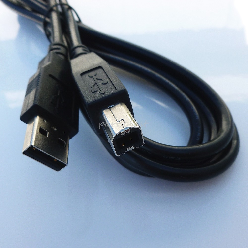 Quality Printer USB cable fits most A/B connection cord wire type common regular