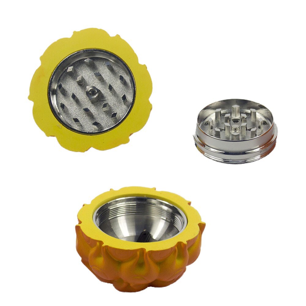 1.5" 3 PC 3D Devil Fruit Design Tobacco Herb Spice Grinder Smoke Crusher