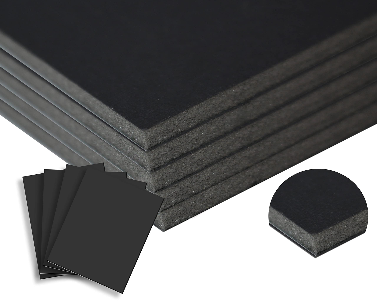 3/16" Black Foam Core Boards 11x14 16x20 20x30 24x36 30x40 32x40 Poster Backing