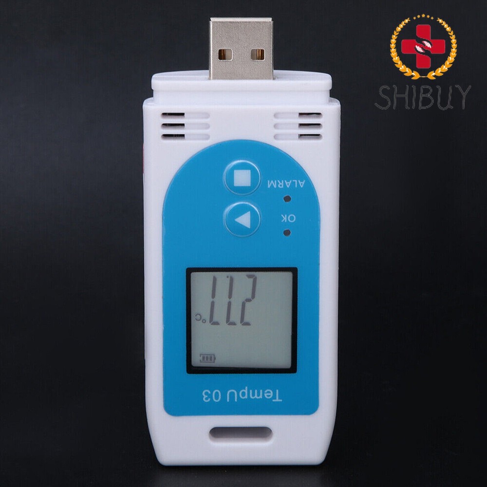 Temp Recorder PDF USB Digital LCD Temperature and Humidity Data Logger Reusable