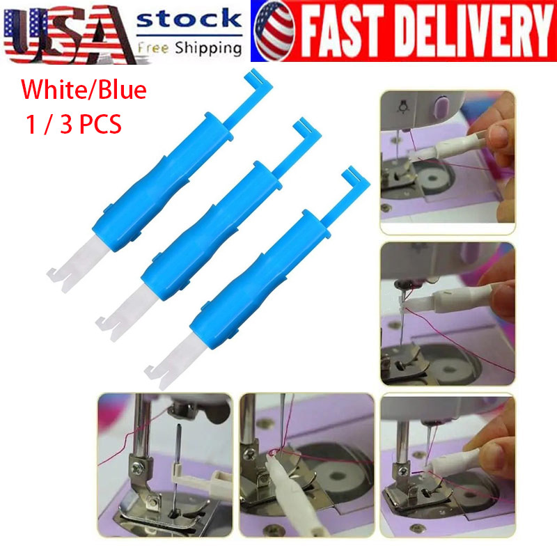 1/3PCS Needle Threader Elderly People Automatic Sewing Machine Needle Threader