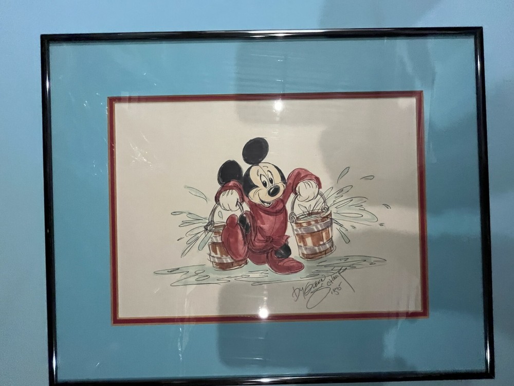 MICKEY MOUSE ORIGINAL GLENN SCHMITZ COLORIZED DRAWING