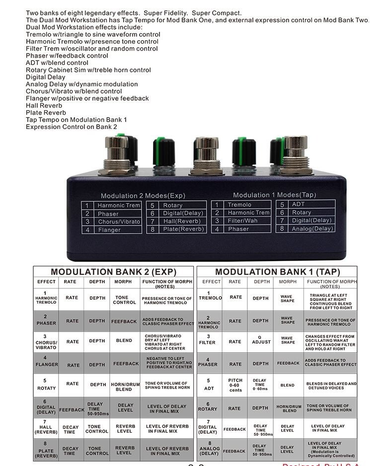 Demonfx DUAL MOD WORKSTATION Numerous Options Just arrived Fast U.S. Ship