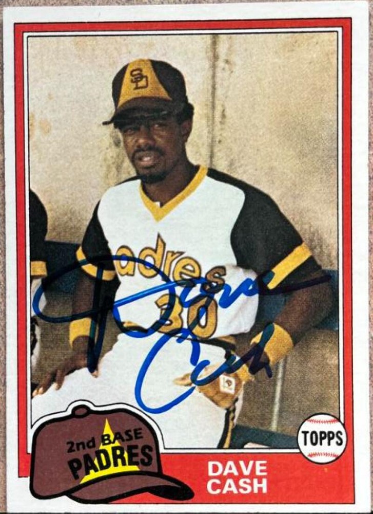Dave Cash Autographed 1981 Topps #707