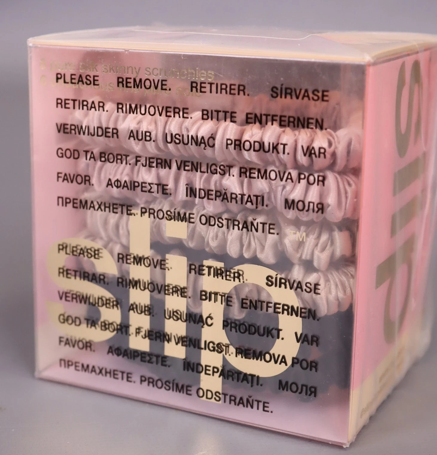 Slip Pure Silk Hair Ties in Black, Pink, and Caramel ( 6 Scrunchies )