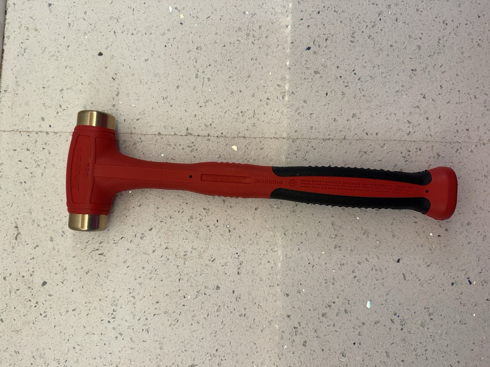 Snap-On HBBT16 Red 16oz Bronze Hammer NEW
