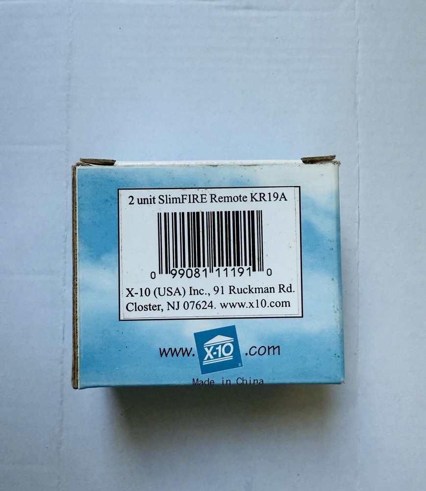 X10 2 Unit SlimFire Remote Controller KR19A - Key Chain Remote