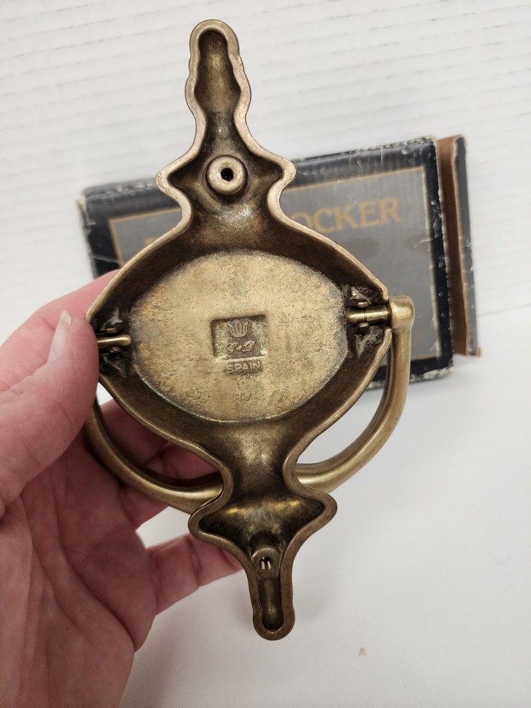 Vintage G&D Solid Brass Door Knocker Spain