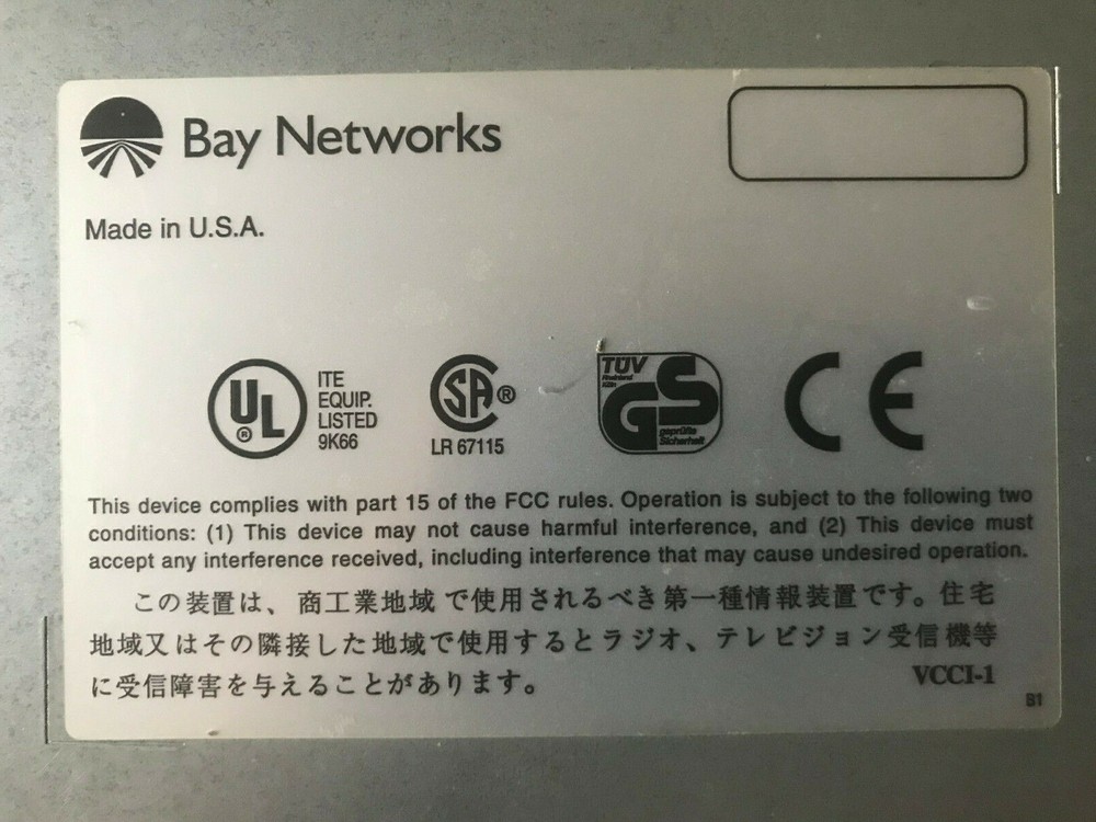 Bay Networks BayStack 100Base-T Hub - Tested