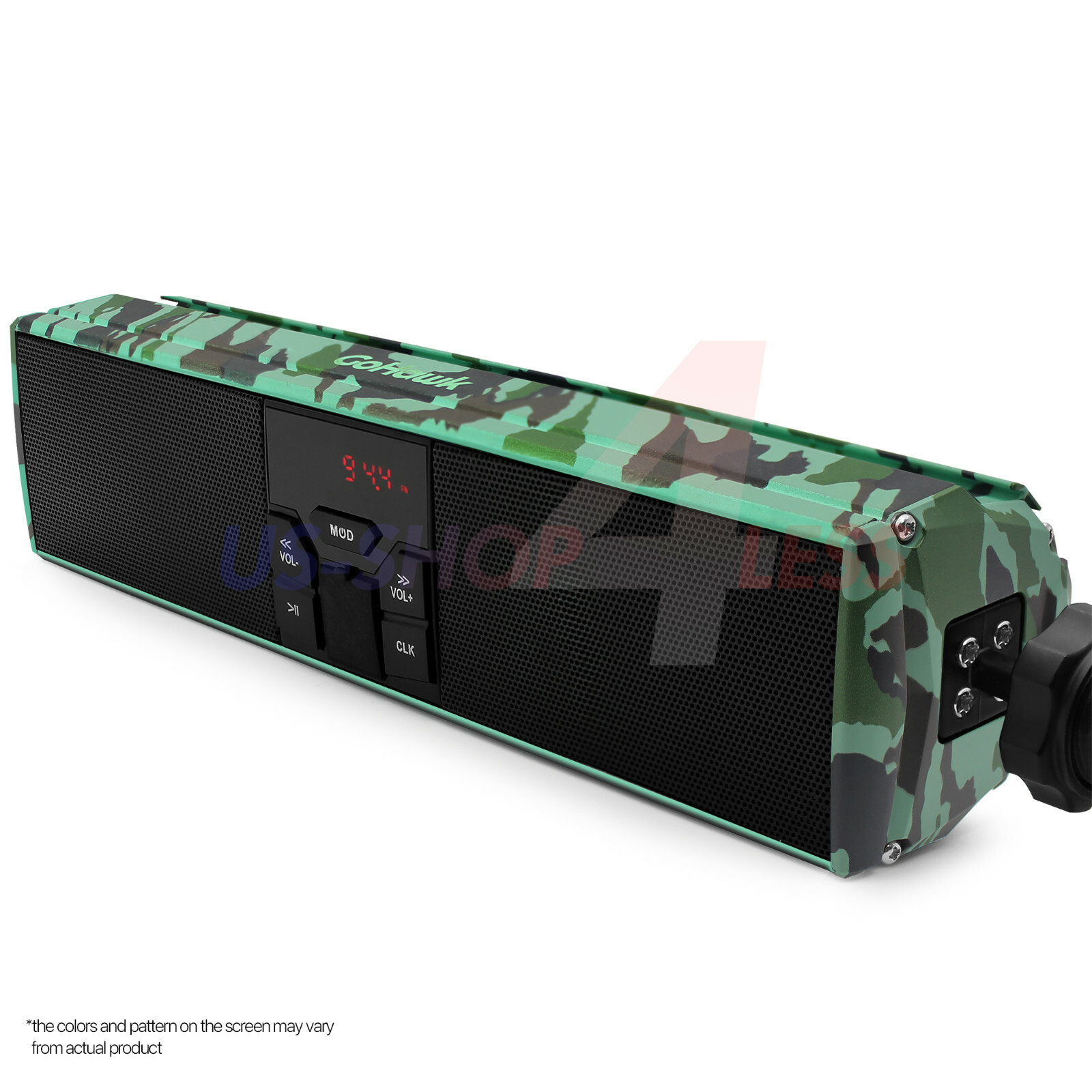 Waterproof Bluetooth Motorcycle Stereo Speakers Soundbar Audio System USB ATV