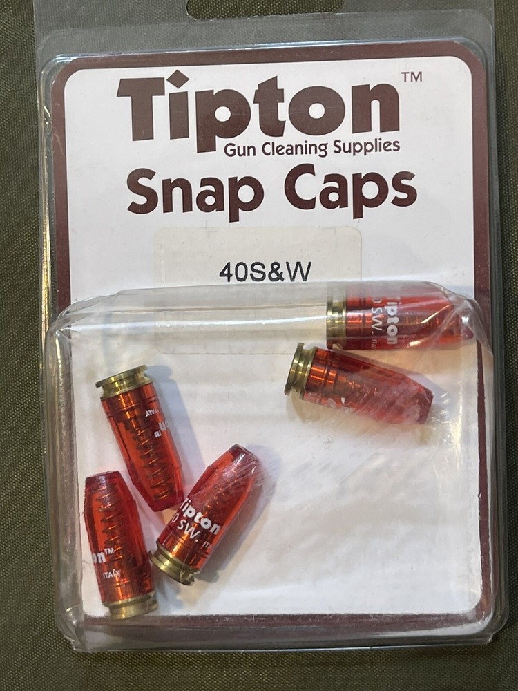 5 Tipton Snap Caps in 40S&W
