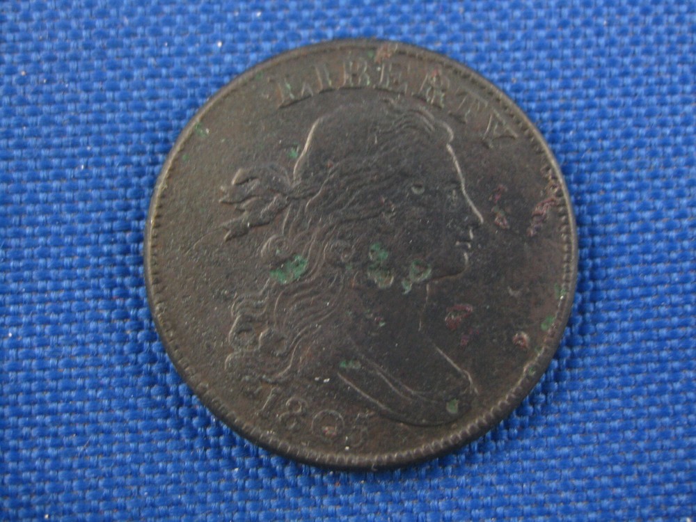 1805 Draped Bust Copper Large Cent Coin