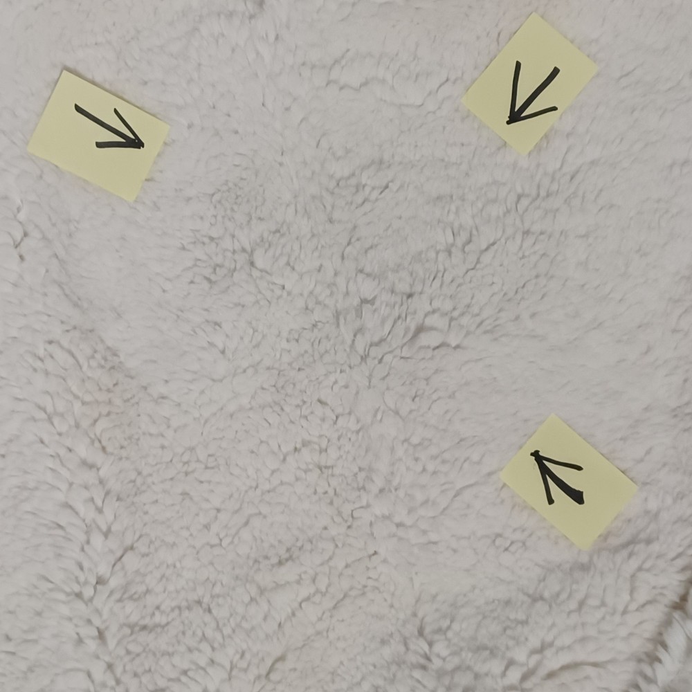 Pottery Barn Teen Recycled Sherpa 41" Faux Fur Bean Bag Sample Surface Dirt NWT