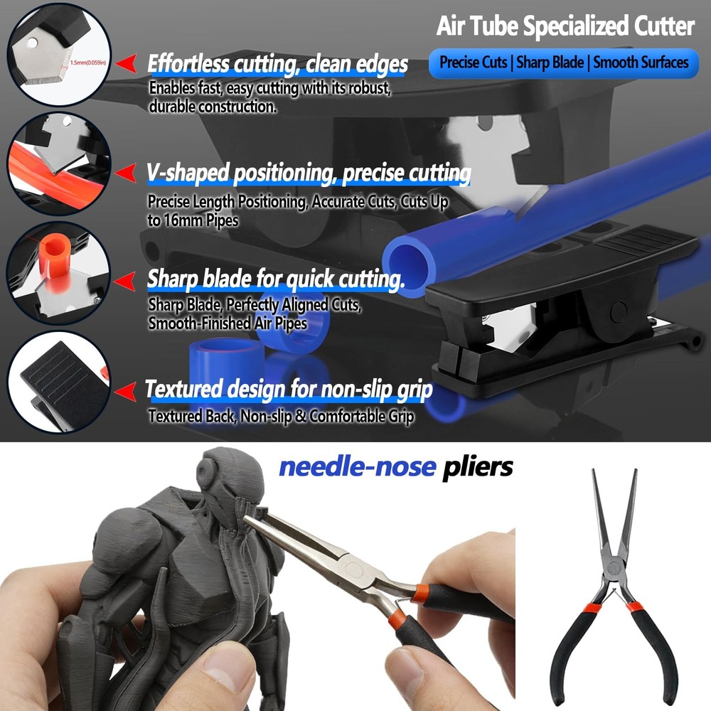 82Pcs 3D Printer Tool Kit w/Case for Bambu Lab, Creality, Anycubic,...