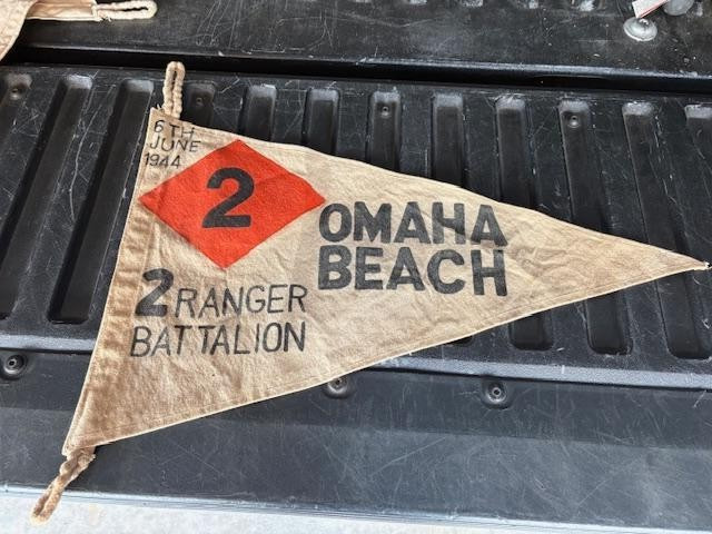 WWII   US ARMY 2 ND  RANGER BATTALION OMAHA BEACH PENNET  (A)