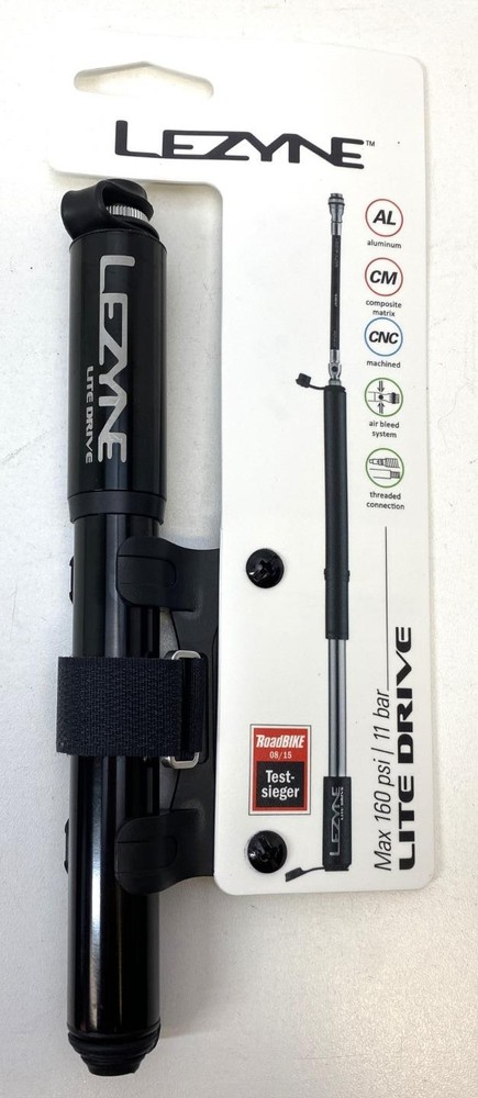 new LEZYNE Mini Pump CNC Lite Drive Small Black