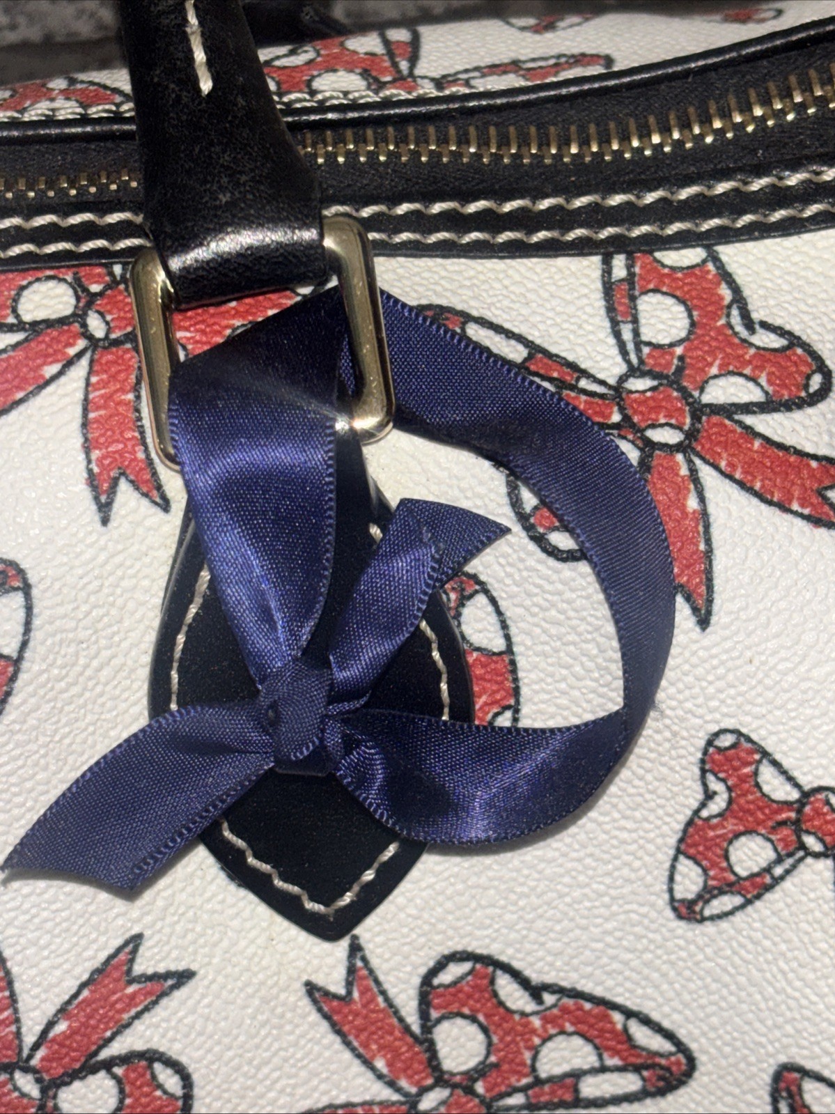 Dooney And Bourke Minnie Mouse Walt Disney Satchel Bag Pocket Book Rare Nice