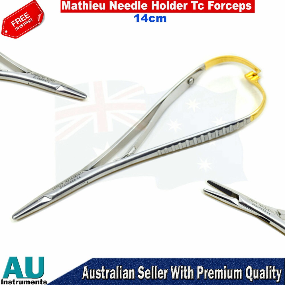 Orthodontic Instruments Set 6pcsTC Pliers Matheiu Needle Holder Iris Scissors TC