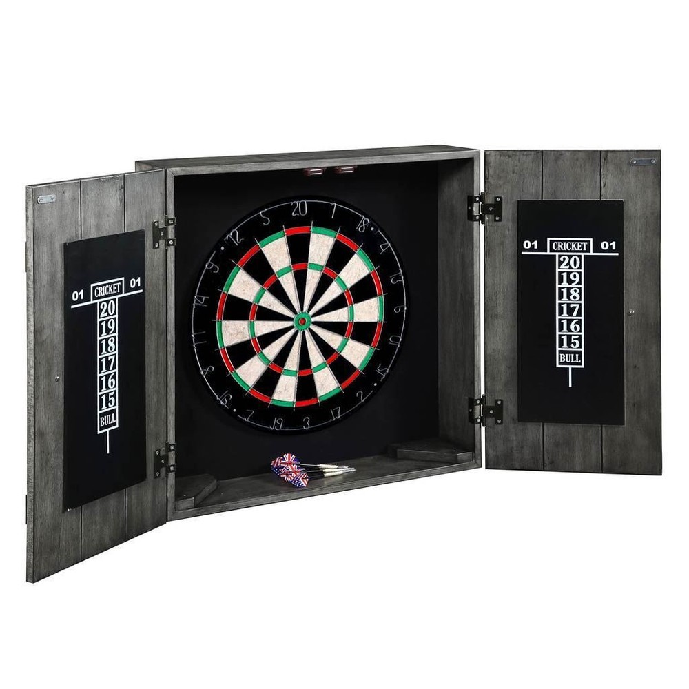 Drifter Solid Wood Dartboard & Cabinet Set