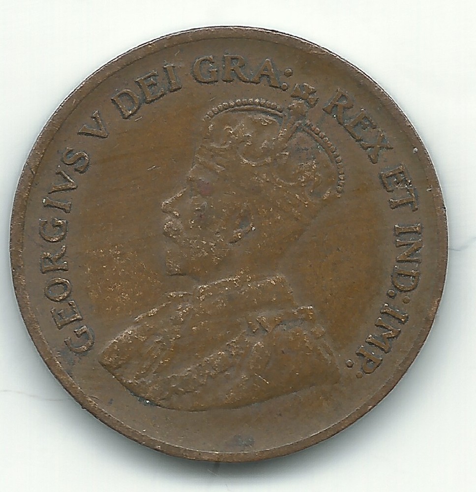 A VERY FINE VF CONDITION 1933 CANADA SMALL ONE CENT-DEC020