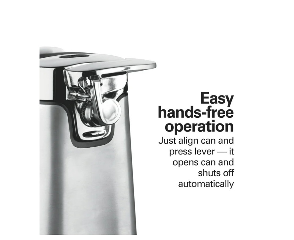 Hamilton Beach SureCut Automatic Electric Can Opener with Multi Tool, Stainless