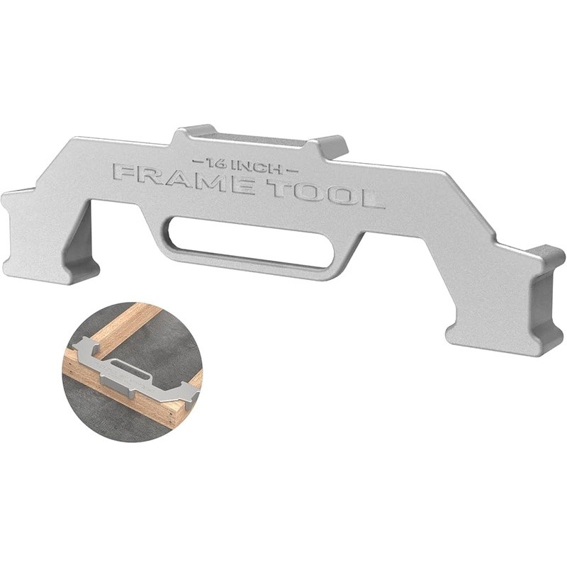 Premium Wall Stud Framing Tool Solid Cast Aluminum Easy to Use Framing Jig