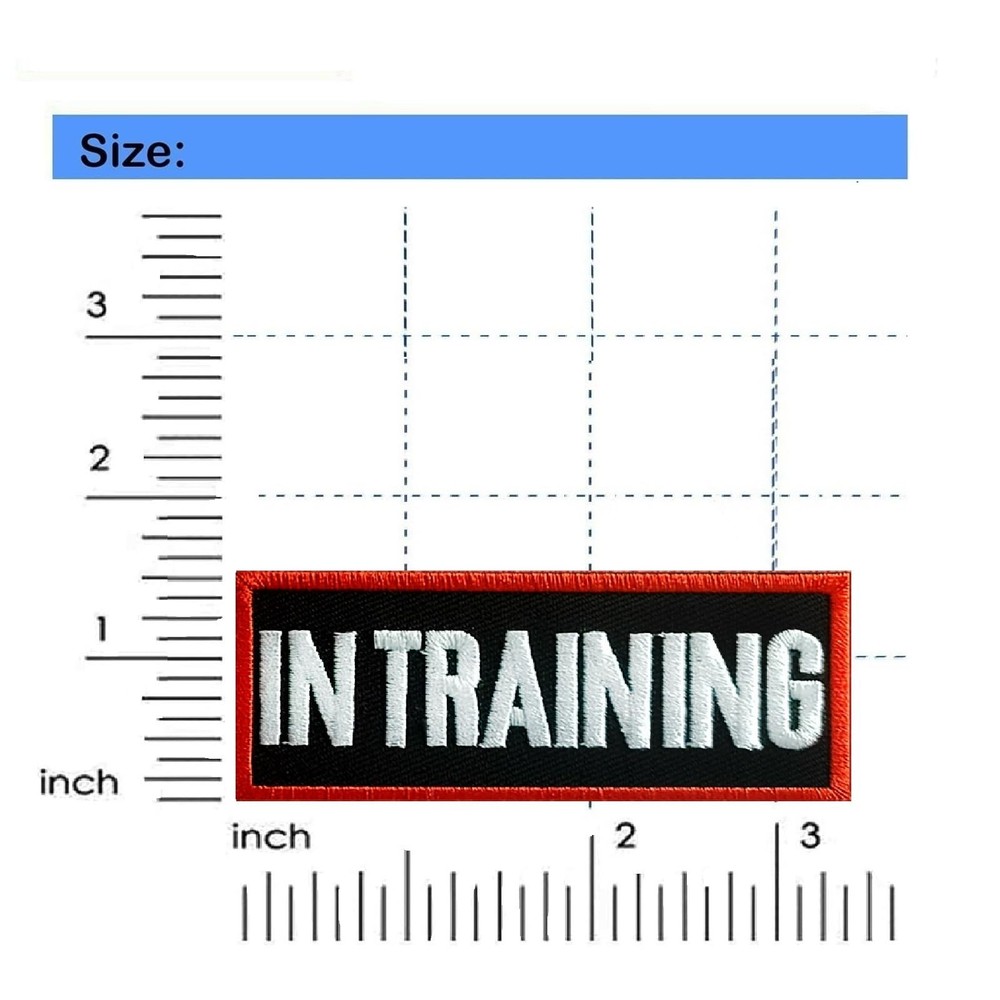 in Training Patch 2 Pcs, in Training Tag Removable to Collar, Harness Medium-...