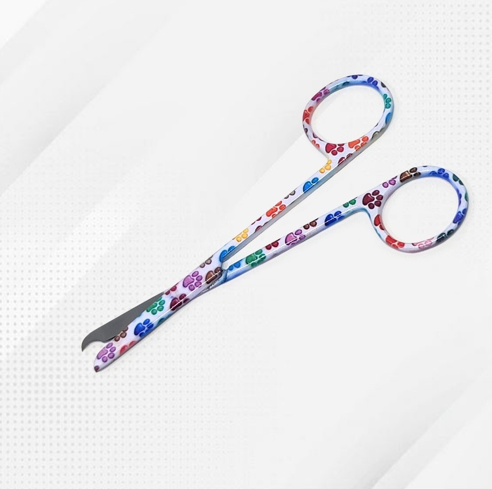 Embroidery Sewing Snips Thread Cutter Scissors 4.5" Nipper with One Hook Blade