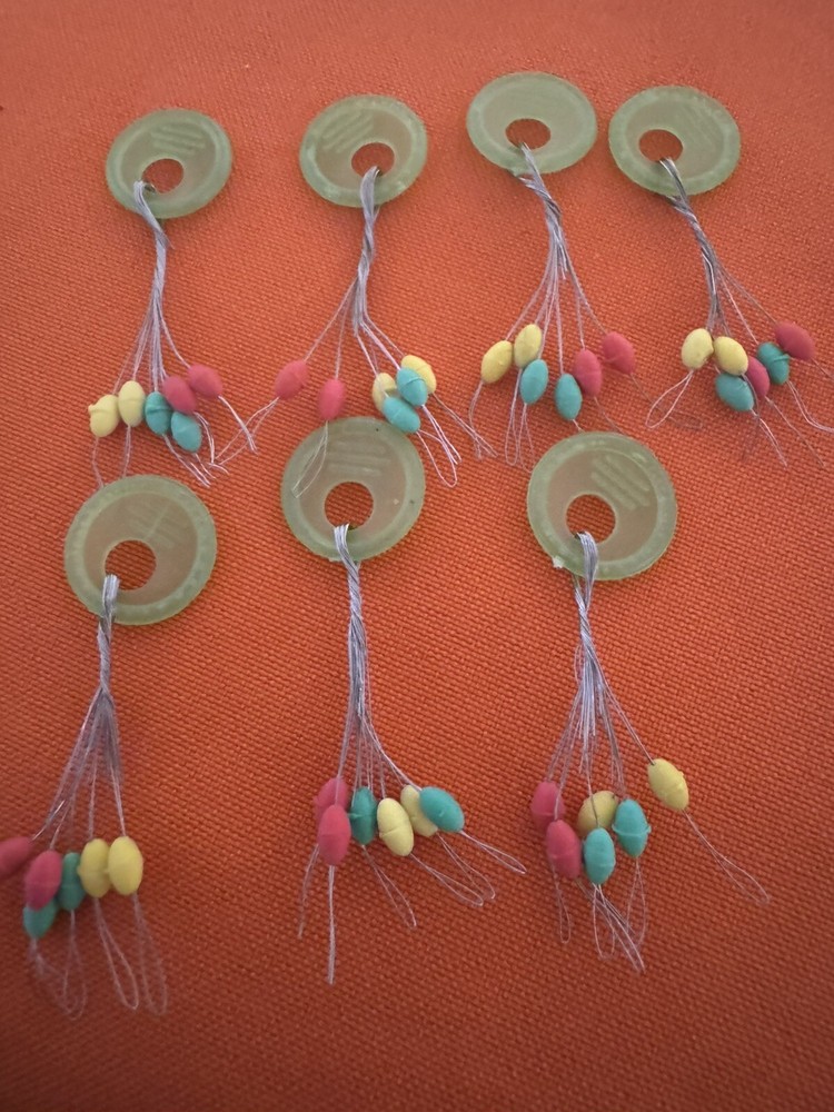 Float Stops 60 MEDIUM X OVAL Stops  Rubber Grip Braid Fishing Lines Braid Stops