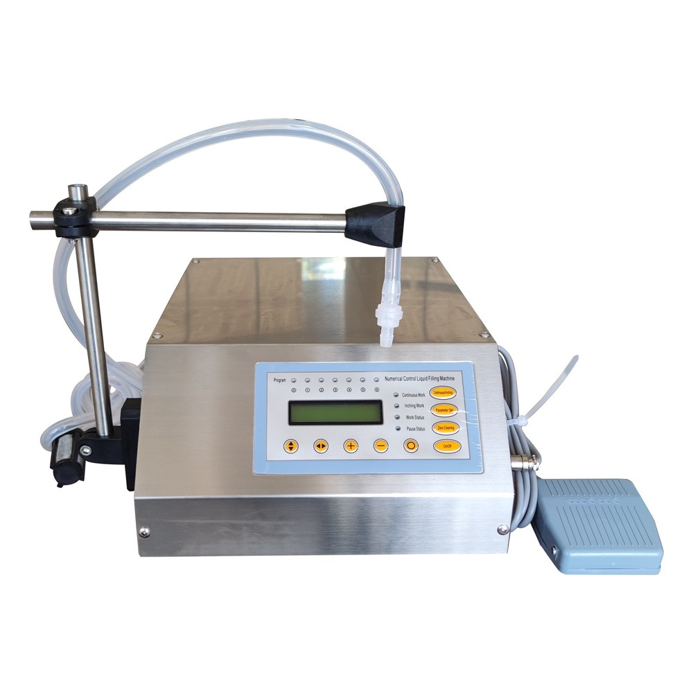 110V Semi-automatic Numerical Control Counting Liquid Filling Machine 3.2L/min