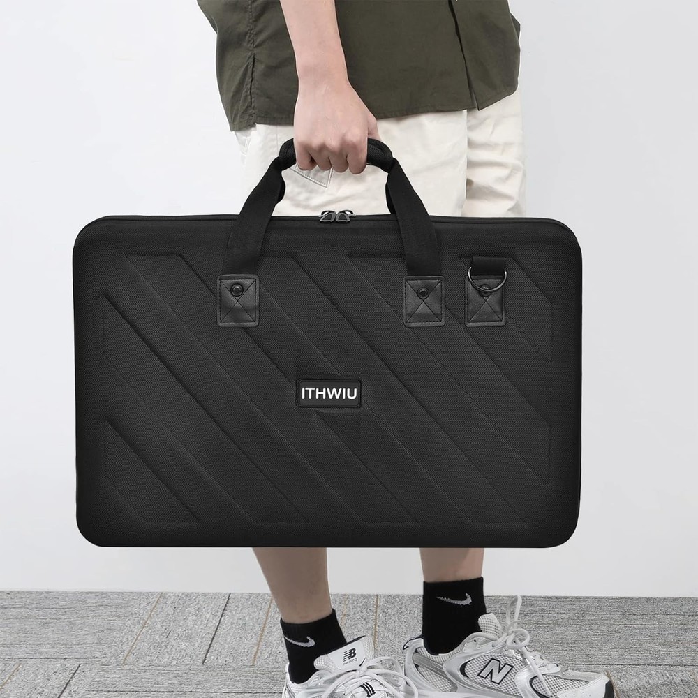 DJ Controller Case Hard Storage Bag Zipper Handle Shoulder Strap Padded Travel